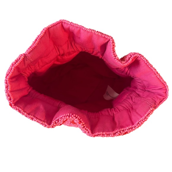 Kate‎ Spade x Target Beaded pink Rose drawstring Bucketbag.  NWT. Hard to find! - Picture 9 of 9